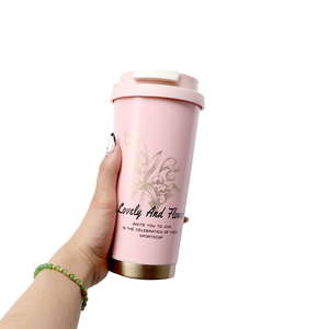 304 Stainless Steel Square Unbreakable Insulated Travel Mug <b>Bottle</b> 530ml Large Capacity Lid Water <b>Bottle</b> for Commuting Business - Product Image 4