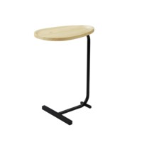 Table basse en bois minimaliste de luxe léger avec rangement, table d'appoint légère pour salon