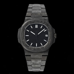 Reloj de Pulsera 2026 Nuevo Clásico, Totalmente de Fibra de Carbono, Negro, Diseño Ligero, Caja Octogonal de 40 mm, Correa Cómoda, Estilo Caballero - Product Image 1