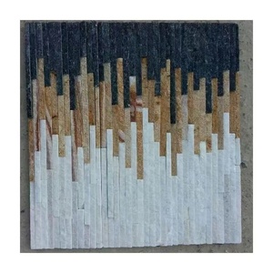 Panneau décoratif en <span class=keywords><strong>ardoise</strong></span> de couleur mélangée, pierre naturelle de culture murale - Product Image 6
