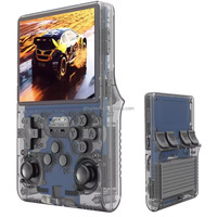 Consola de Videojuegos Portátil QBUY R40S Pro, Rockchip RK3326, Pantalla IPS de 3.5 Pulgadas, Linux, 64 GB, Batería de 3500 mAh, Wi-Fi, Reproductor con Más de 40,000 Juegos