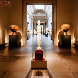 Vitrine de présentation de style muséal sur mesure - Conception de vitrine de musée de haute qualité et armoires de présentation pour les musées - Product Image 3