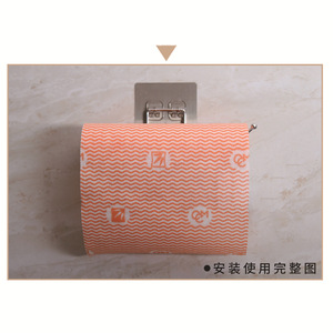 ที่แขวนผ้าเช็ดจานในครัว Kakama No Drill แบบติดผนัง สแตนเลส พร้อมตะขอเดี่ยวสำหรับแขวนผ้าเช็ดจานและผ้าเช็ดมือ - Product Image 2