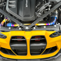 M Power Front Mount Intake - Titanium High-Flow, Peningkatan Performa Ringan, Aliran Udara Maksimal & Respon Turbo G87M2/G80M3/G82M4