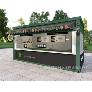 Outdoor Mobile <b>Coffee</b> Kiosk Aluminum Alloy Frame Portable For Park Promotion - Product Image 5