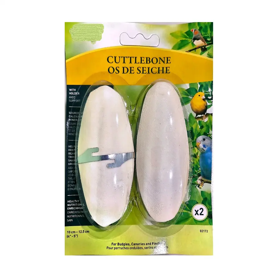 Cuttlefish Bone for birds white color trimmed blister pack single or bulk box high Quality Calcium Supplement factory in Vietnam