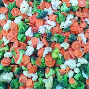 Chất lượng nhà cung cấp số lượng lớn California iqf đông lạnh hỗn hợp rau trộn nóng bán BRC cao cấp Bông Cải Xanh Trắng súp lơ cà rốt lát - Product Image 3