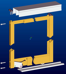 OPK Hot Bán nhôm có thể điều chỉnh theo dõi trượt con lăn - Product Image 3