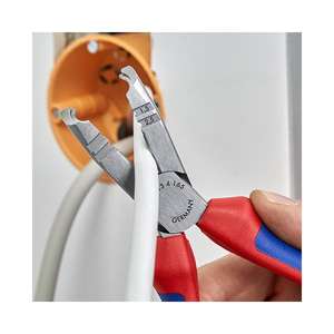 KNIPEX - 13 42 165 Pince à dénuder noire atramentisée, polie, avec gaines multi-composants. DÉNUDEUR DE FIL 165mm - Product Image 3