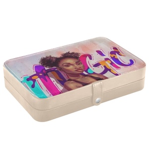 กล่องใส่เครื่องประดับหนังสุดหรู ลดราคาพิเศษ สำหรับใส่สร้อยคอ ต่างหู แหวน เหมาะสำหรับเป็นของขวัญและพกพา - Product Image 2