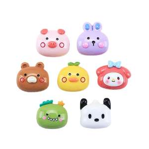 Nouveauté dessin animé mignon petit Animal résine breloques pour bricolage crème colle coque de téléphone décoration chapeaux pince à cheveux accessoires - Product Image 5