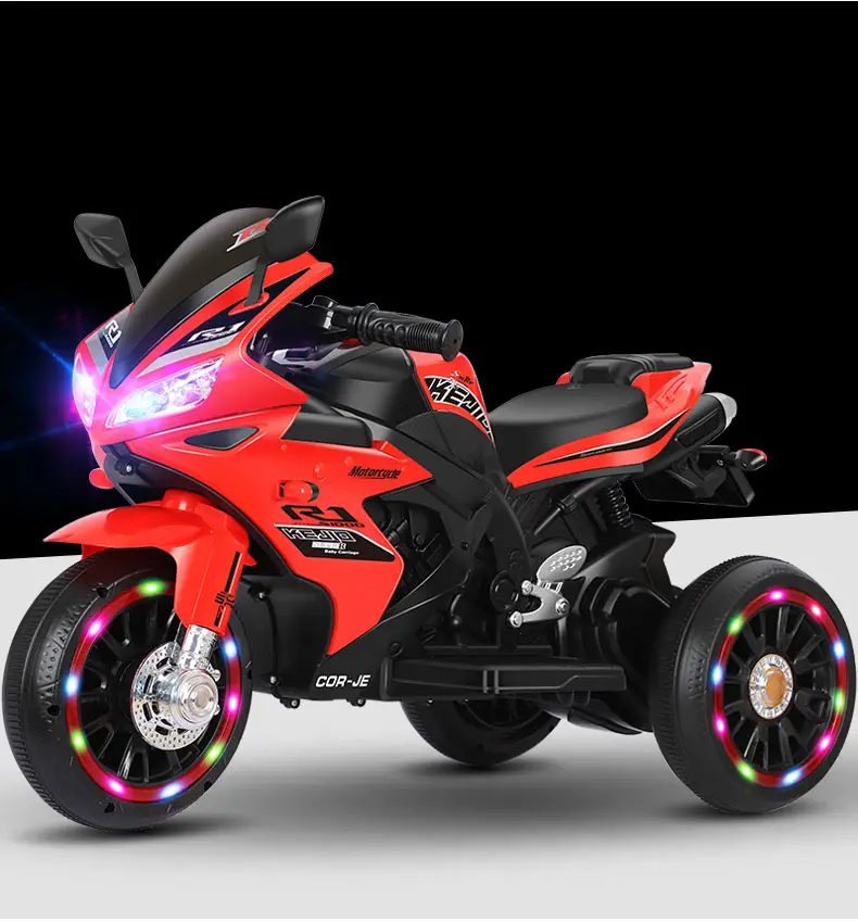 Big real cars Motorbike light and sound charge electric motorcycle ride on car for wholesale