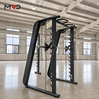 Máquina Smith, Rack de Sentadillas, Rack de Pesas, Estación de Dominadas, Almacenamiento de Pesas, Equipo de Entrenamiento de Fuerza para Gimnasio en Casa