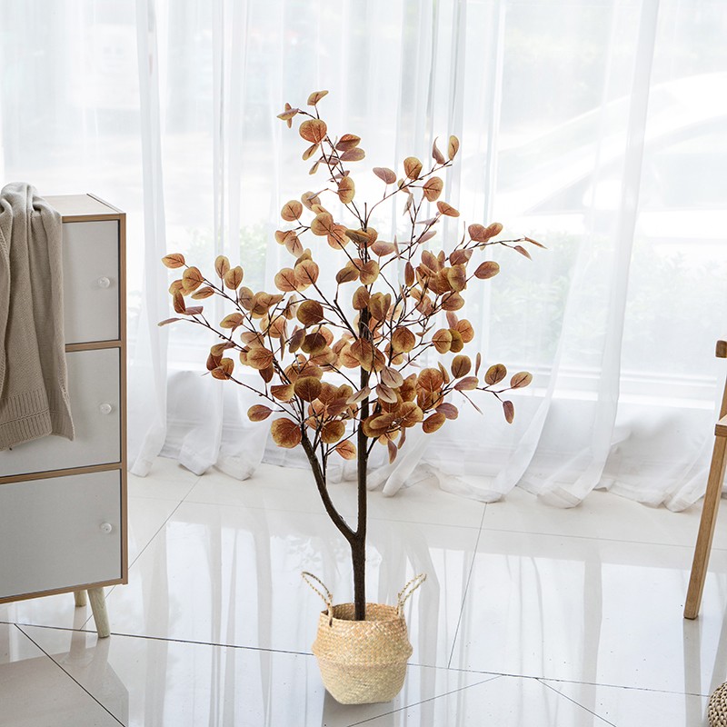 Eucalipto de otoño de 1,2 m con cesta