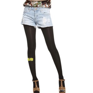 Mu Ruan Chunqiu 70D Opaque Pantyhose Medium Thickness Candy Color Women's Stockings - Product Image 4