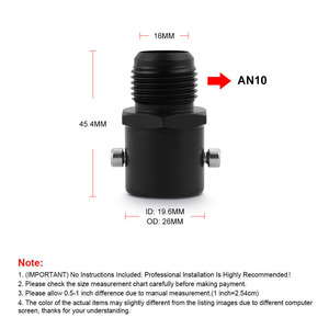 AN10 Vent <b>Connector</b> <b>Adapter</b> for Honda/Acura K20 K24 Engines Tuning Electrical Parts & Electronics - Product Image 3