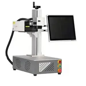 Hot Co2 UV-Faser Laser beschriftung maschine Desktop Raycus Gravur gerät 20W 30W 40W 50W Edelstahl Metall Holz Arbeits graveur