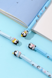 Куки, милые ледяные и снежные пингвины, поделить гелевую ручку, 2 комплекта, мультяшный студент, милые папелерии, каваи, Мультяшные канцелярские принадлежности - Product Image 2