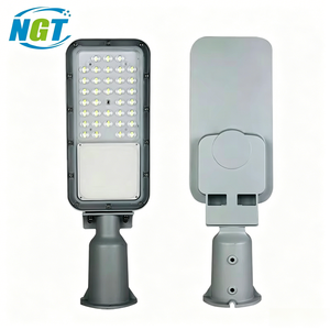 ไฟถนน LED NGT 5000K แสงเดย์ไลท์ IP65 ตัวเรือนอะลูมิเนียมอัลลอยด์ พร้อมเซ็นเซอร์ตรวจจับแสง สำหรับใช้ภายนอกอาคาร เหมาะสำหรับถนนและลานจอดรถ - Product Image 1