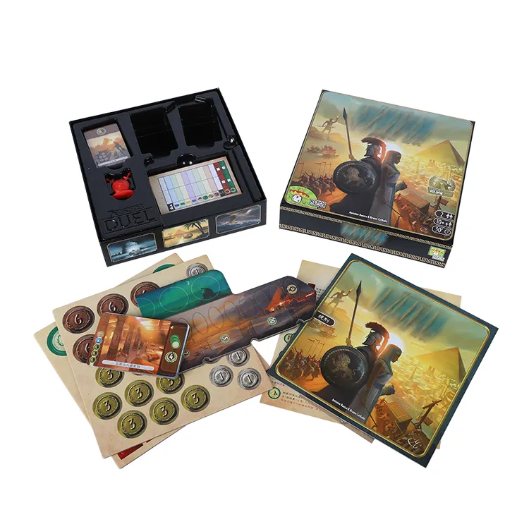 Groothandel Custom Tafel Games Bordspel Maker Afdrukken Ronde Card Games Board Game Set Voor Kinderen