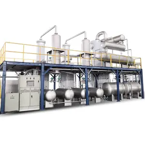 Hot Sell Pyrolysis Oil Plastic Refining To Diesel Oil Distillation Equipment