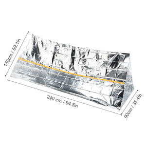 <span class=keywords><strong>Tremblement</strong></span> <span class=keywords><strong>de</strong></span> <span class=keywords><strong>terre</strong></span> tente <span class=keywords><strong>de</strong></span> survie d'urgence temps froid thermique réfléchissant extérieur tente argent individuel - Product Image 5