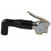 Robinet de remplissage d'eau de refroidissement pour radiateur industriel OEM, en laiton chromé, avec buse en caoutchouc coudée, certifié CE, 150 PSI