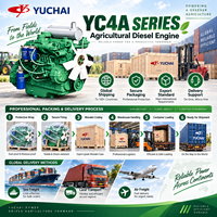 Ensemble moteur diesel turbo YUCHAI YC4A115Z-T21 84kW 2400RPM 4.8L pour moissonneuse-batteuse, machines agricoles, équipement agricole