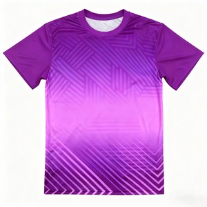 Camiseta Deportiva de Manga Corta Personalizada de Secado Rápido, Transpirable, con Estampado por Sublimación, Colorida, de Poliéster, para Ejercicio Diario, Maratón y Running - Product Image 3
