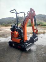 Mini-excavatrice compacte HS12U avec moteur Kubota, poids opérationnel de 1200 kg, certifiée CE, vente en gros d'usine, avec accessoires de pince hydraulique