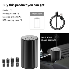 Sản Phẩm Mới Không Dây Có Thể Sạc Lại Xách Tay USB Mini Máy Phun Sương Siêu Âm Điện Xe Tinh Dầu Không Nước Khuếch Tán Hương Thơm - Product Image 5