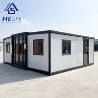 Maison préfabriquée moderne et économique de 40 pieds, 20 pieds, 30 pieds, extensible, préfabriquée, extérieure, deux chambres, maison portable