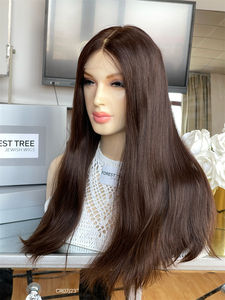 SHY, cabello humano europeo de alta calidad, cabello virgen Remy brasileño 100%, peluca superior de encaje HD, sin enredos, sin desprendimiento - Product Image 2