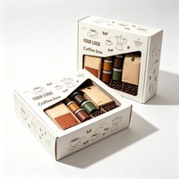 Coffret Cadeau de Café Biodégradable en Gros avec Fenêtre, Boîte de Sachets de Café de Haute Qualité, Emballage Premium pour Café avec Encre de Soja