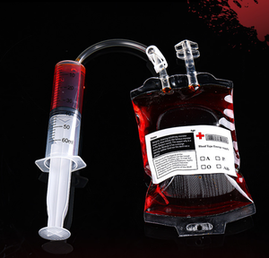 Контейнер для напитков, шприц, сумка для шприца, печать на тему крови, сумасшедший Хэллоуин, вечеринка, полиэтиленовый инфузионный мешок для напитков - Product Image 6