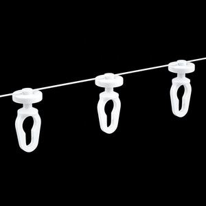 Curseur de <span class=keywords><strong>Rideau</strong></span> Ondulé en <span class=keywords><strong>Plastique</strong></span> de Grande Taille S, Accessoires de Rail de <span class=keywords><strong>Rideau</strong></span> à Pliage S - Product Image 1