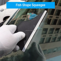 Kit d'emballage de voiture USA avec film teinté pour vitres Racloir en feutre de vinyle Outils de raclage en plastique durable