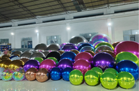 Boule miroir gonflable sur mesure, décoration de fête, décoration de ballons pour mariage, décoration pour événements