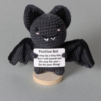 Décoration de festival, cadeau en gros, poupée en crochet faite à la main, personnage d'Halloween (citrouille, crâne, chauve-souris), jouet décoratif