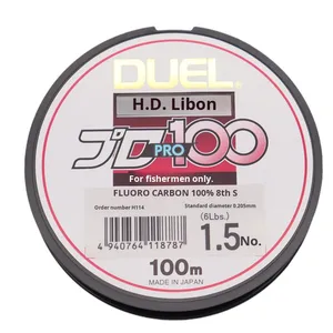 Ligne de pêche japonaise <span class=keywords><strong>DUEL</strong></span> en carbone pour la pêche à la farine flottante en mer Ligne de pêche en carbone haute vitesse 100M - Product Image 1