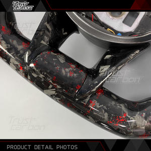 Volante LED de Fibra de Carbono Personalizado para <span class=keywords><strong>Mercedes</strong></span>-Benz 2015-2018, Clase C, S, E, A, AMG, W205, W213, E63, C43, GT, S65, <span class=keywords><strong>GLA</strong></span>, GLE, GLS, SL - Product Image 4