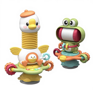 <span class=keywords><strong>Table</strong></span> d'éveil éducative en plastique pour enfants avec <span class=keywords><strong>ventouse</strong></span> rotative, jouet musical à tirer, <span class=keywords><strong>hochet</strong></span> apaisant et éducatif - Product Image 1