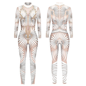 Costume da Robot per Bambini per <span class=keywords><strong>Halloween</strong></span>, Tuta Aderente Elastica con Stampa Digitale 3D, Armatura Meccanica - Product Image 5