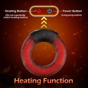 Anillo Vibrador con Calefacción a Prueba de Agua Luxonia Modelo-1 <span class=keywords><strong>para</strong></span> Hombres y <span class=keywords><strong>Parejas</strong></span> - Juguete Sexual <span class=keywords><strong>para</strong></span> Adultos - Product Image 3