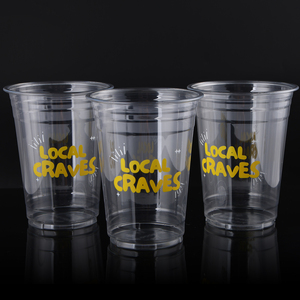 Gobelet en plastique PET personnalisé de 16 oz avec couvercle, gobelet en plastique transparent PET de 98 mm pour boissons, lait, thé à bulles - Product Image 2