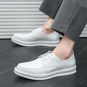 Zapatos de vestir y Oxford de cuero brillante patentado blanco, estilo nuevo 2026, talla grande, formales de negocios, casuales para hombre, venta al por mayor de fábrica - Product Image 4