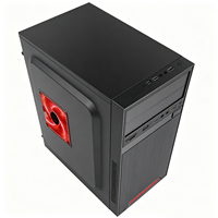 Boîtier d'ordinateur de bureau gaming Mid-Tower compatible MicroATX, 7 emplacements d'extension PCI, 2 HDD, 2 SSD, positions multi-ventilateurs, coque PC DIY
