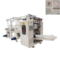 Máquina Automática de Alta Velocidad para Hacer Toallas de Papel en Forma de V de 2 Líneas, Máquina para Hacer Papel Tisú Facial
