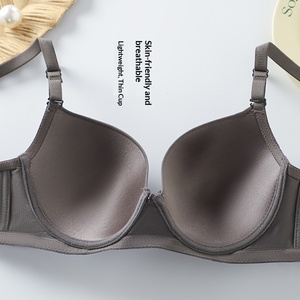 Sujetador Sexy de Encaje con Aros y Copa Delgada con Push-Up, Tallas Grandes 38-48D, Lencería para <span class=keywords><strong>Mujer</strong></span> - Product Image 3