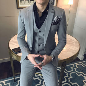 Nanchang Xihui Wedding Men si adatta ai vestiti da <span class=keywords><strong>uomo</strong></span> di colore grigio - Product Image 1